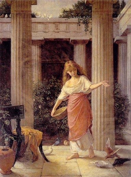 John William Waterhouse In the Peristyle China oil painting art